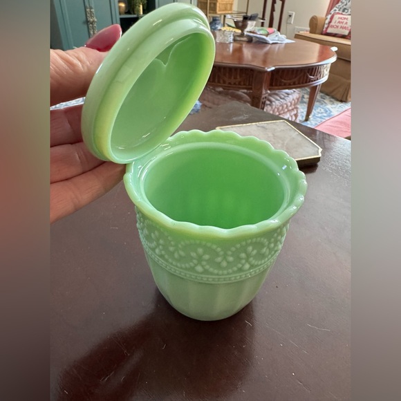 Pioneer Woman Jadeite mini jar - Picture 3 of 4